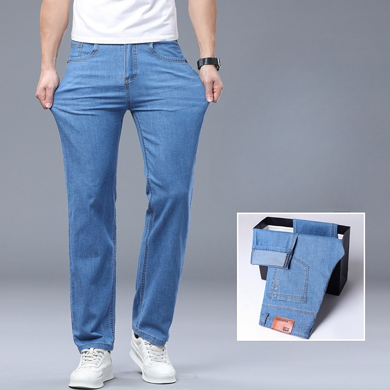 Ice Silk Thin Denim Jeans for  - Levis Jeans 501 review and price