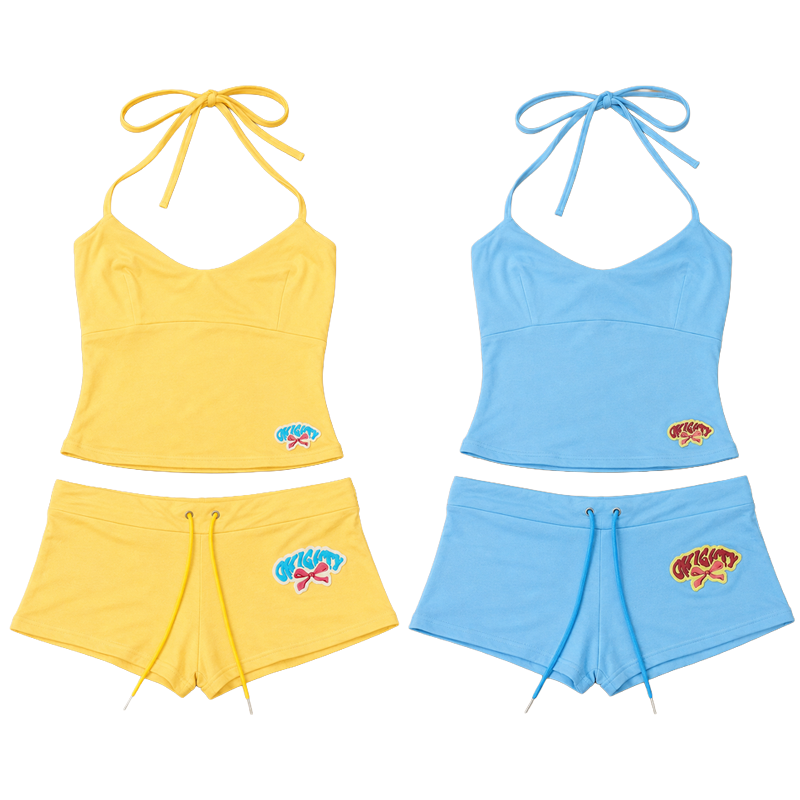 Women's 2 Piece Short Set Cami - Suspender Tank Top review and price