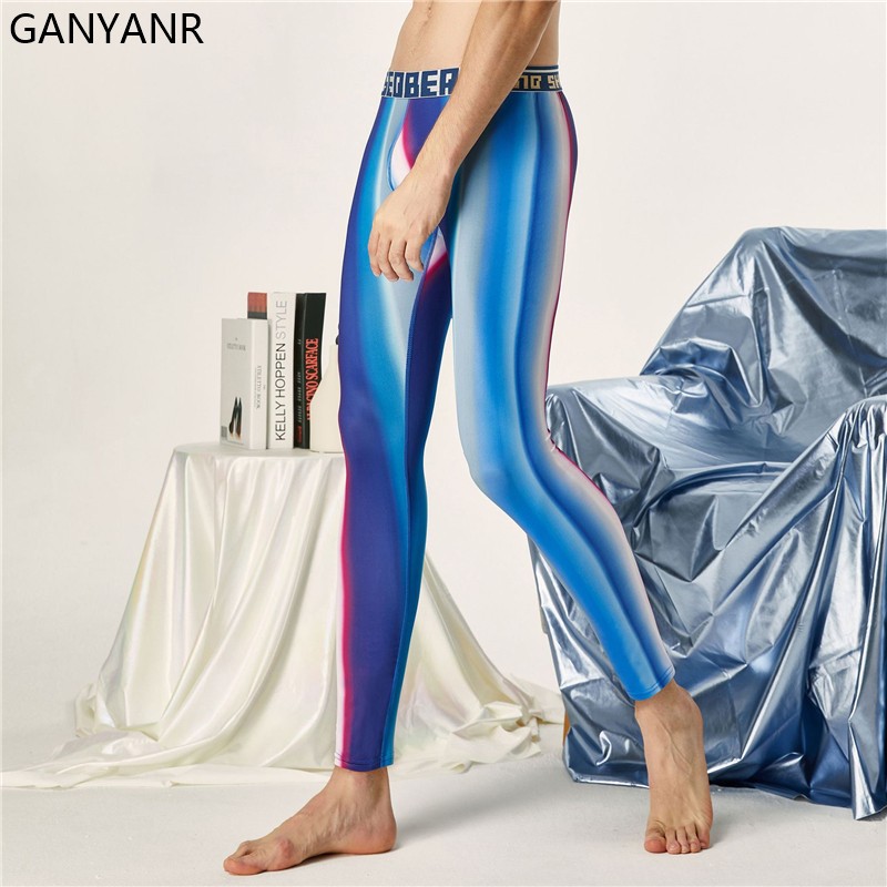 GANYANR Running Tights Men Com - Compression Long Pant review and price