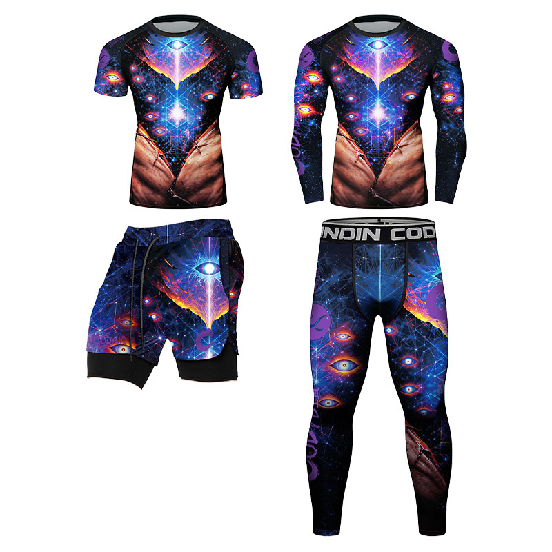 Mens Space Eye 3D Printed Quic - Compression Long Pant review and price
