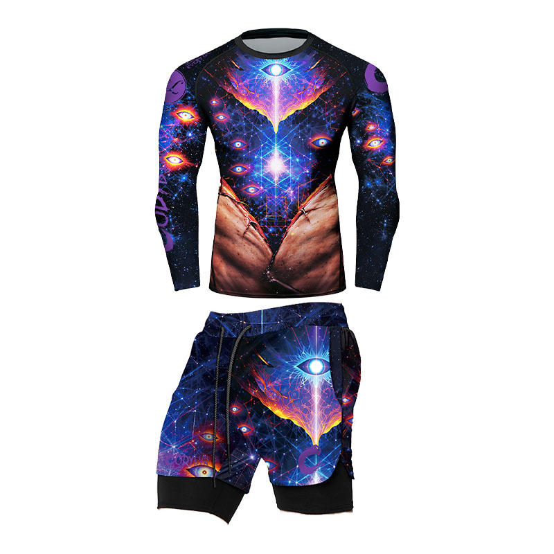 Mens Space Eye 3D Printed Quic - Compression Long Pant review and price