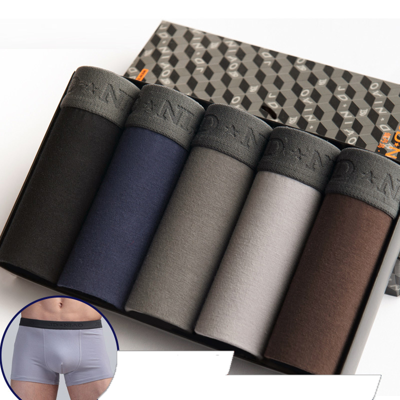 5Pcs/lot Men Underwear Cotton  - Boxer Brief Pack Cotton review and price