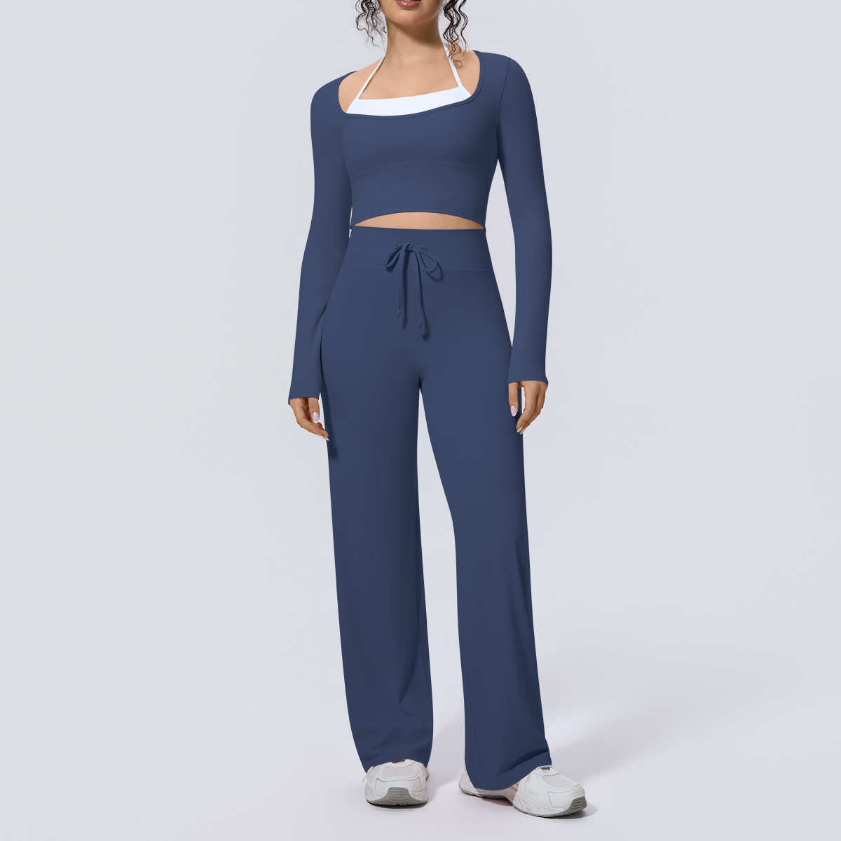 Women Yoga Suit 2PCS Square Ne - Compression Long Pant review and price